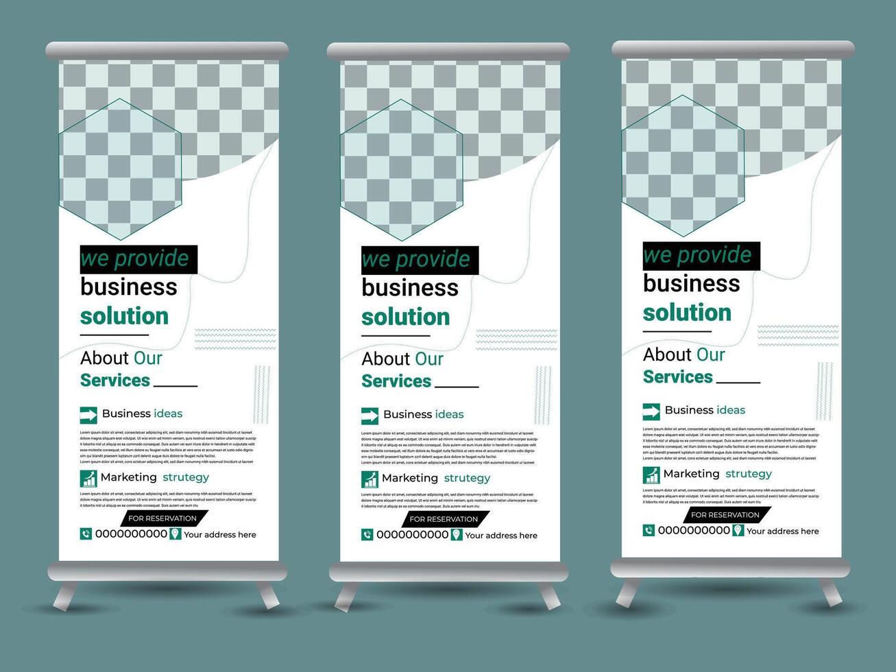 Rollup banner design,modern rollup banner design design,rollup banner template. vector