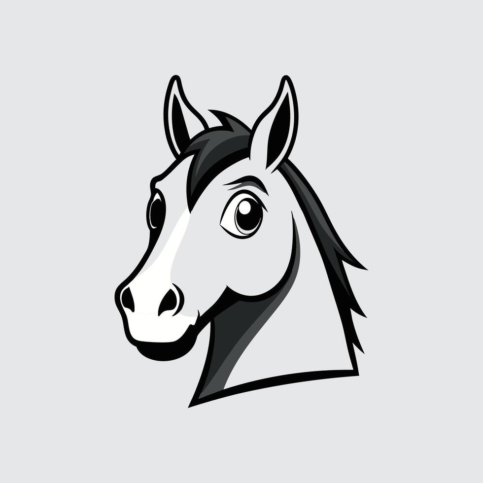 a horse head design 530 vector