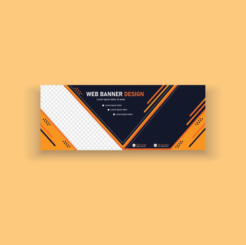 Creative banner design vector