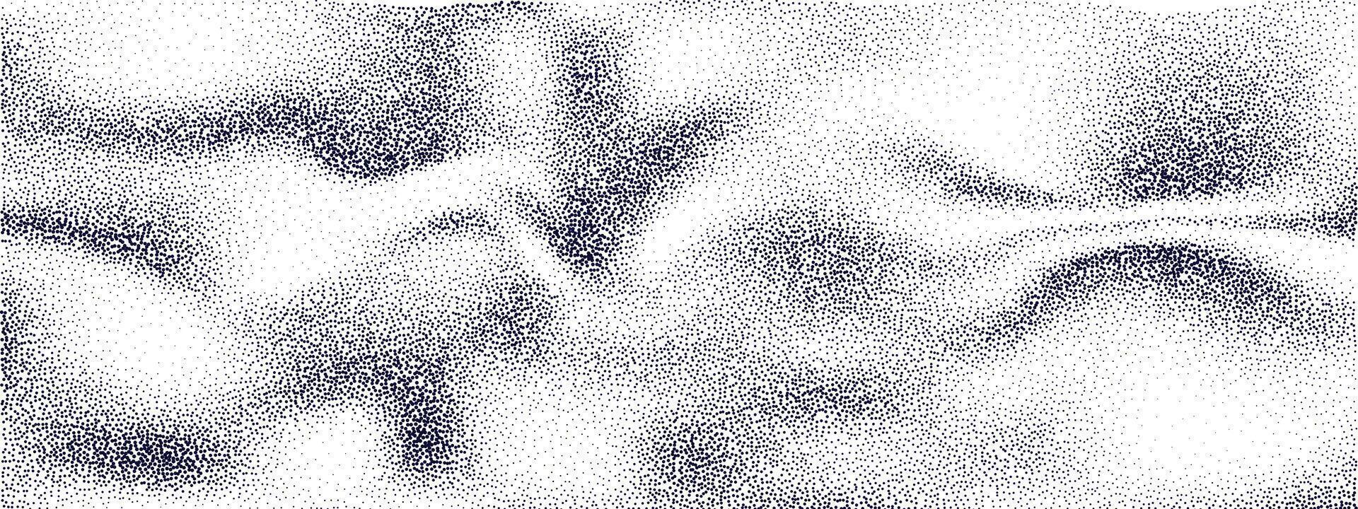Noise gradient texture. Random gritty background. Monochrome halftone pattern. Distressed black and white elements. Vintage grunge backdrop. vector