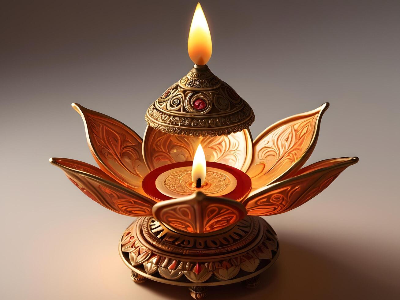 Diwali festival diya lamps image , Diwali concept, blurred Hindu festival of lights celebration background photo