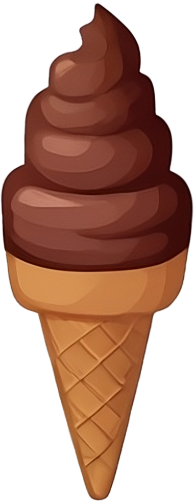Chocolate flavour ice-cream. png
