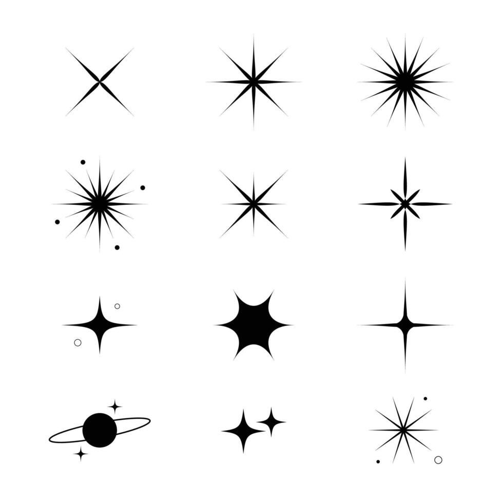 Sparkle star for element, illustration vector