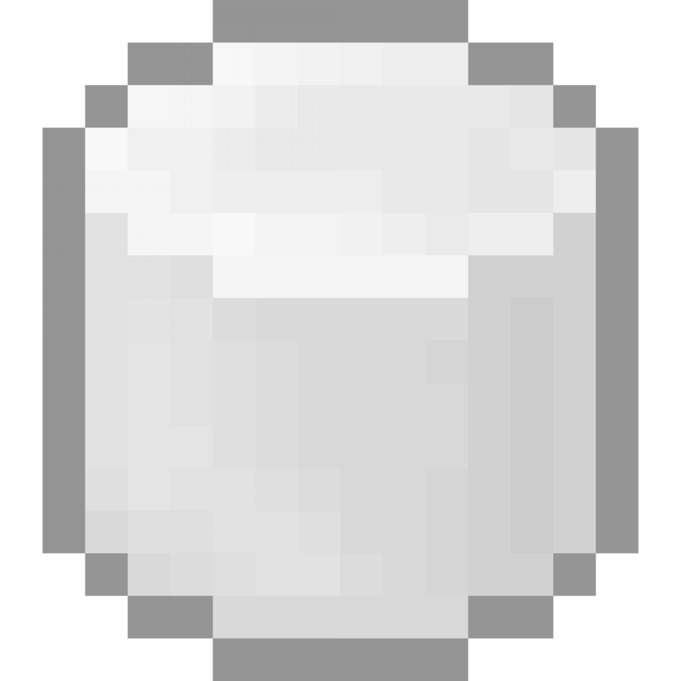 A retro-styled pixel-art illustration of a mini marshmallow icon. png