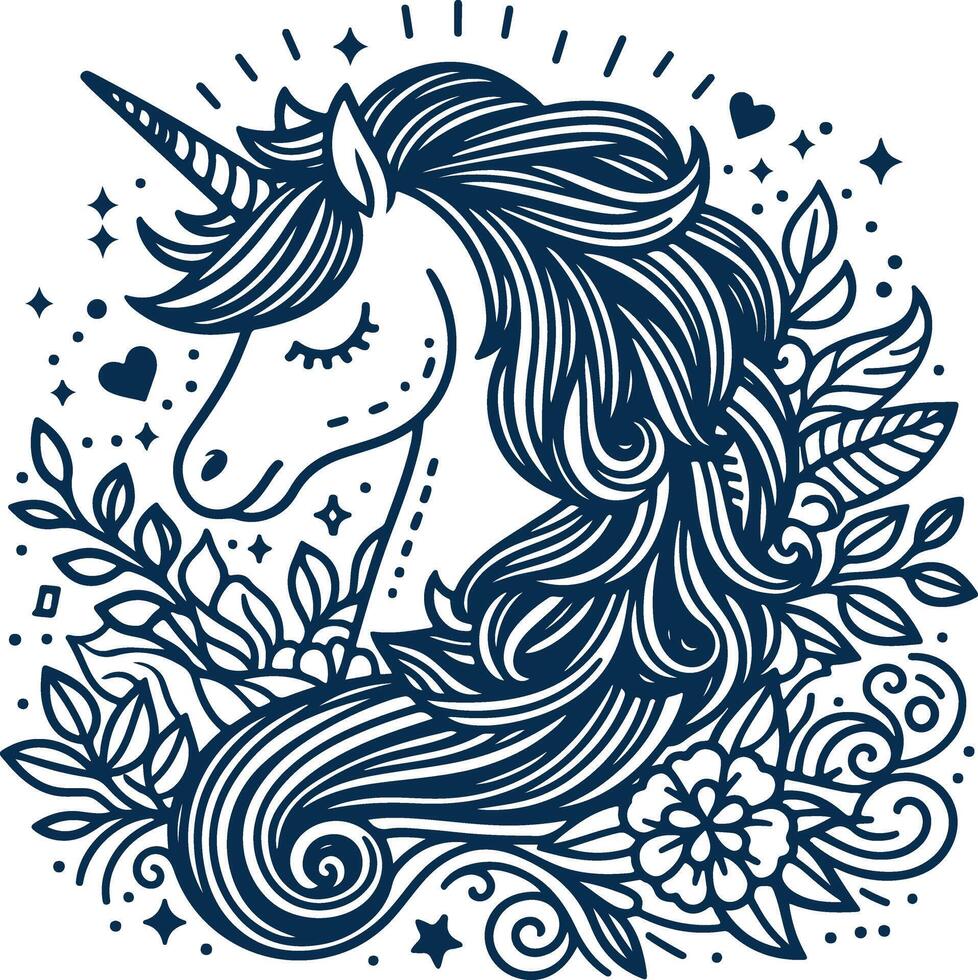Beautiful Vectors Line Art for Fantasy-Themed Coloring Books