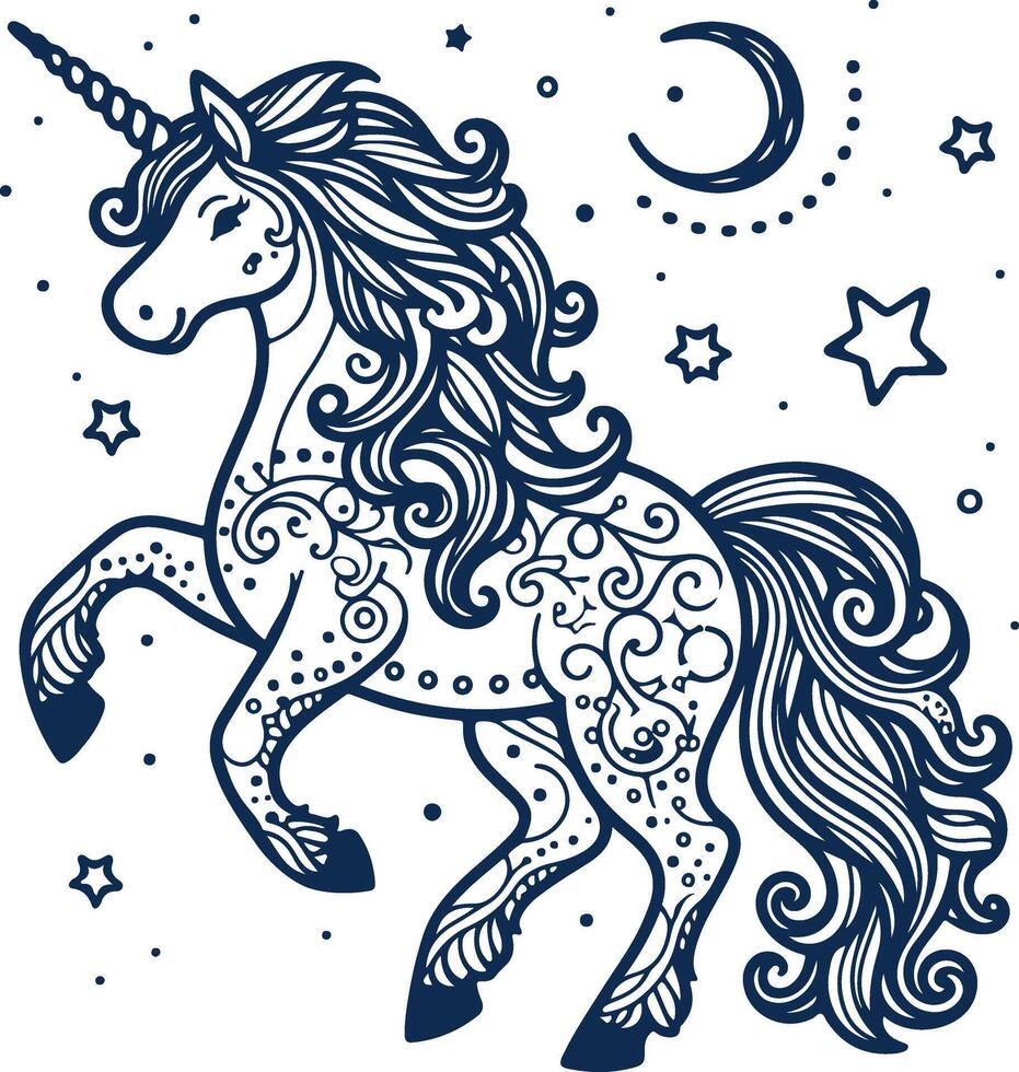 Line Art Design for Advanced Coloring Enthusiasts vector