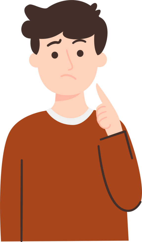 Man Pointing Upward png