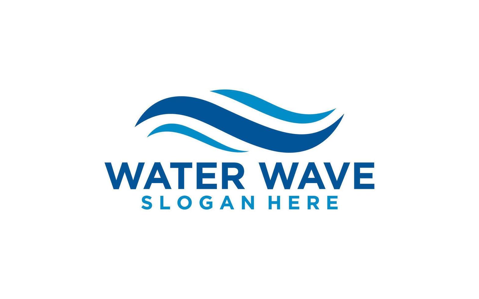 Waves Design Shapes logo Isolated on White Background vector