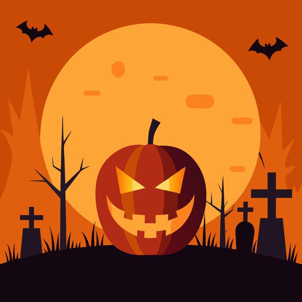 Spooky Halloween Themed Image. vector
