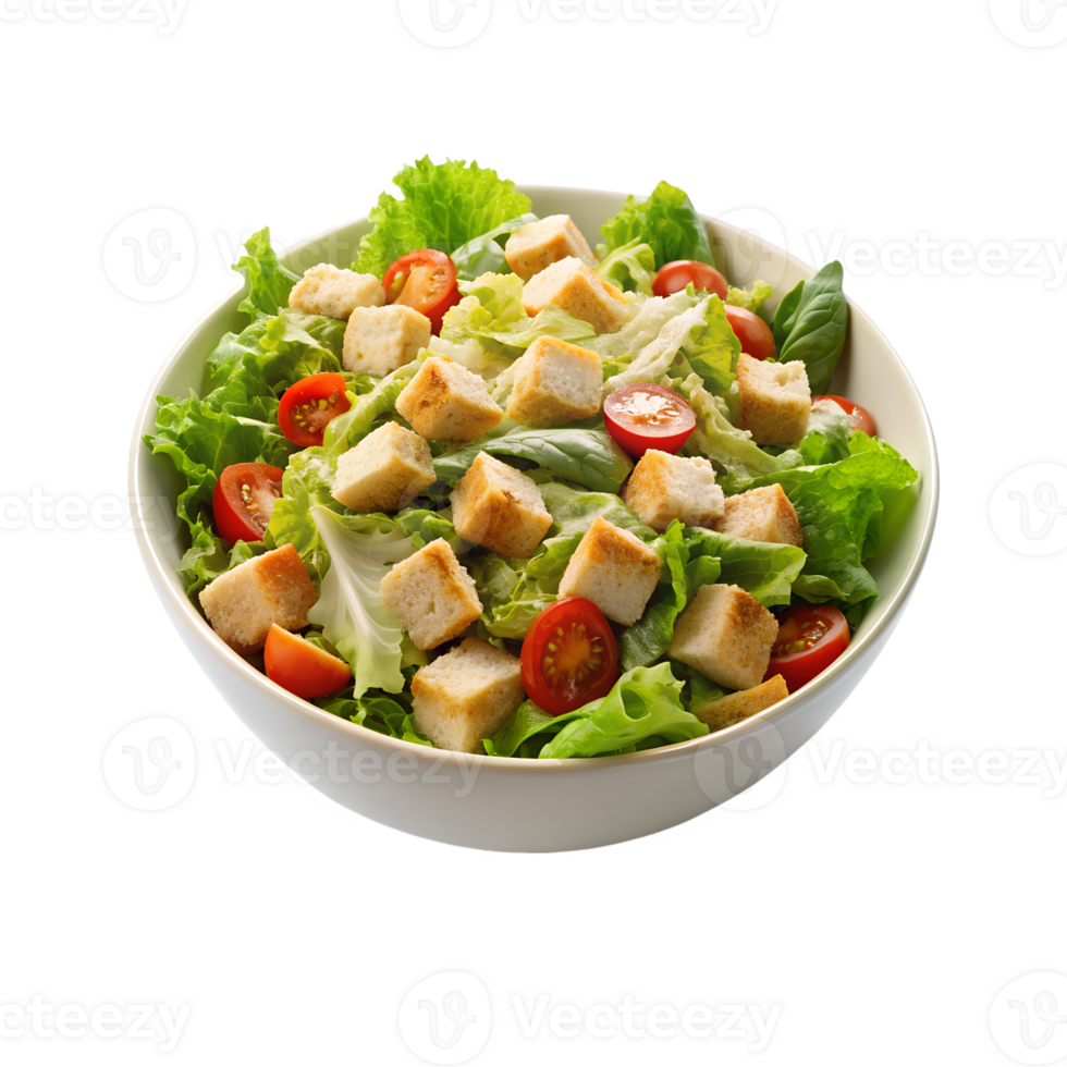 Top view Caesar Salad png