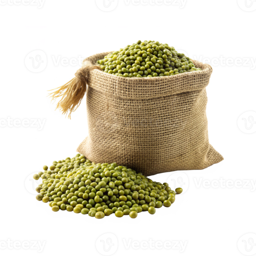 A packet of mung bean isolated png