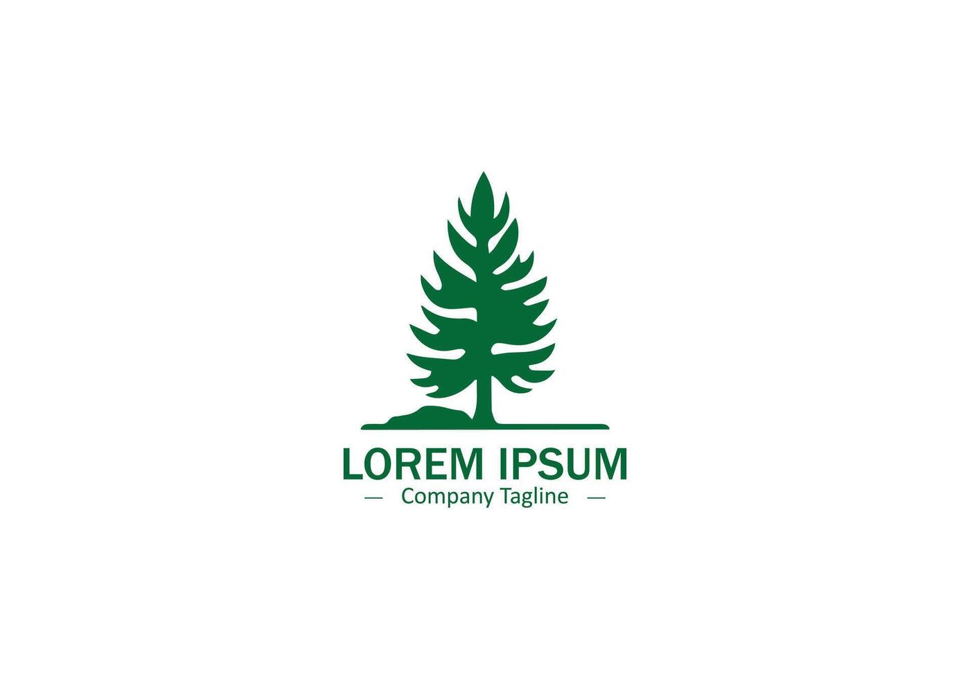 Simple and Modern Tree Icon for Abstract Logo Designs vector