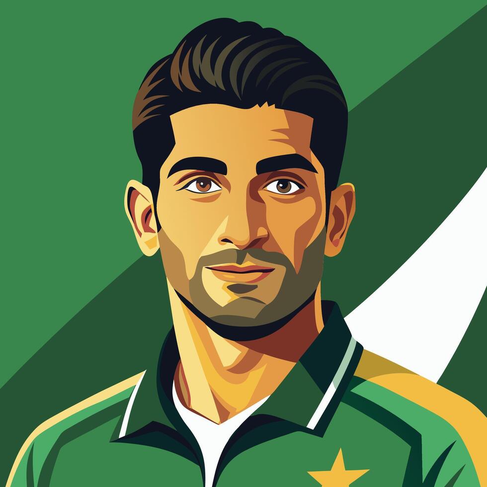 Sport Man The Unyielding Spirit of Pakistan Olympic Gold Medalist and Javelin Champion vector