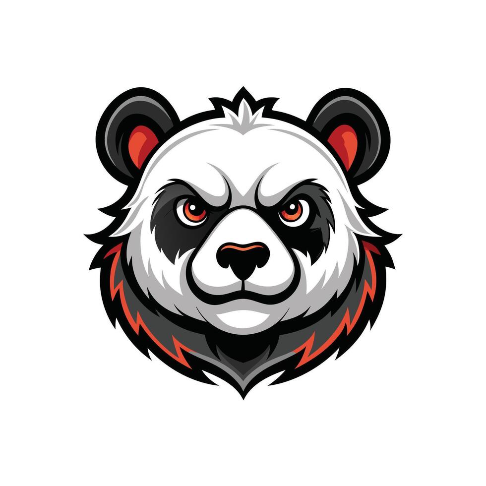 Panda mascot logo . Animal illustration. bear logo. panda logo design ...
