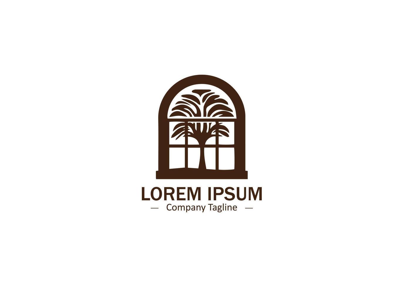 Simple Abstract Door Icon for Modern and Logo Designs vector