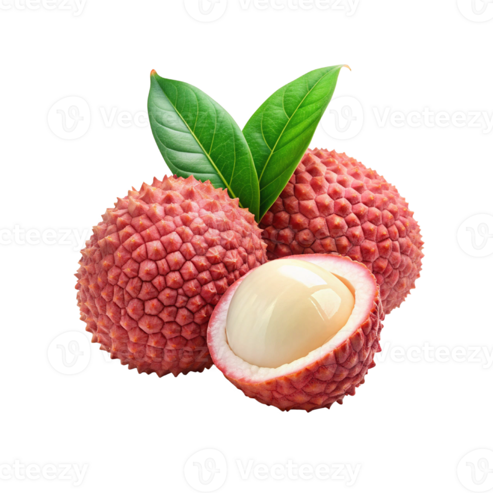 lychee with leaves png