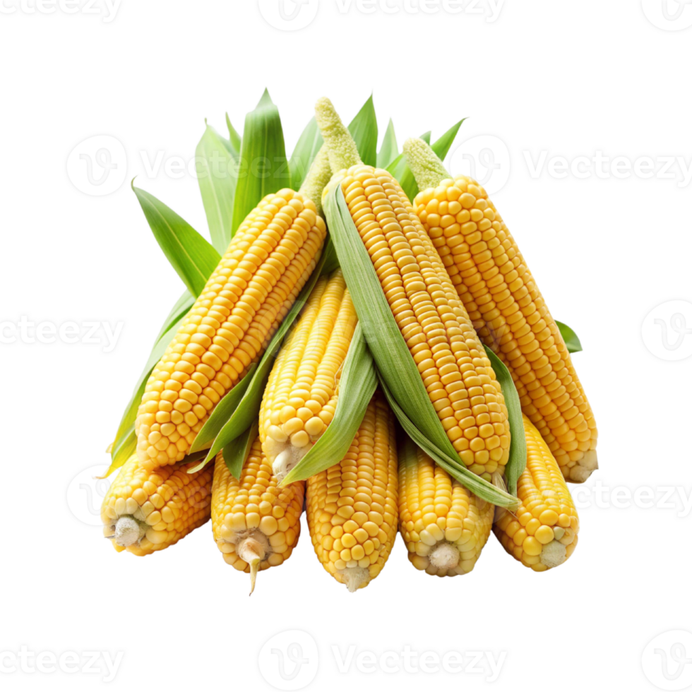 a pile of Fresh Ears Of Corn png