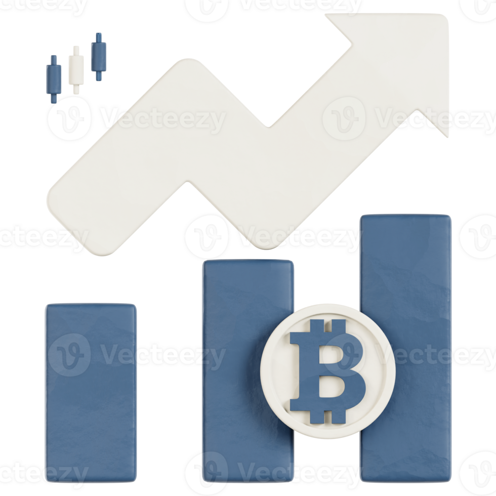 bitcoin graph with arrow on top png