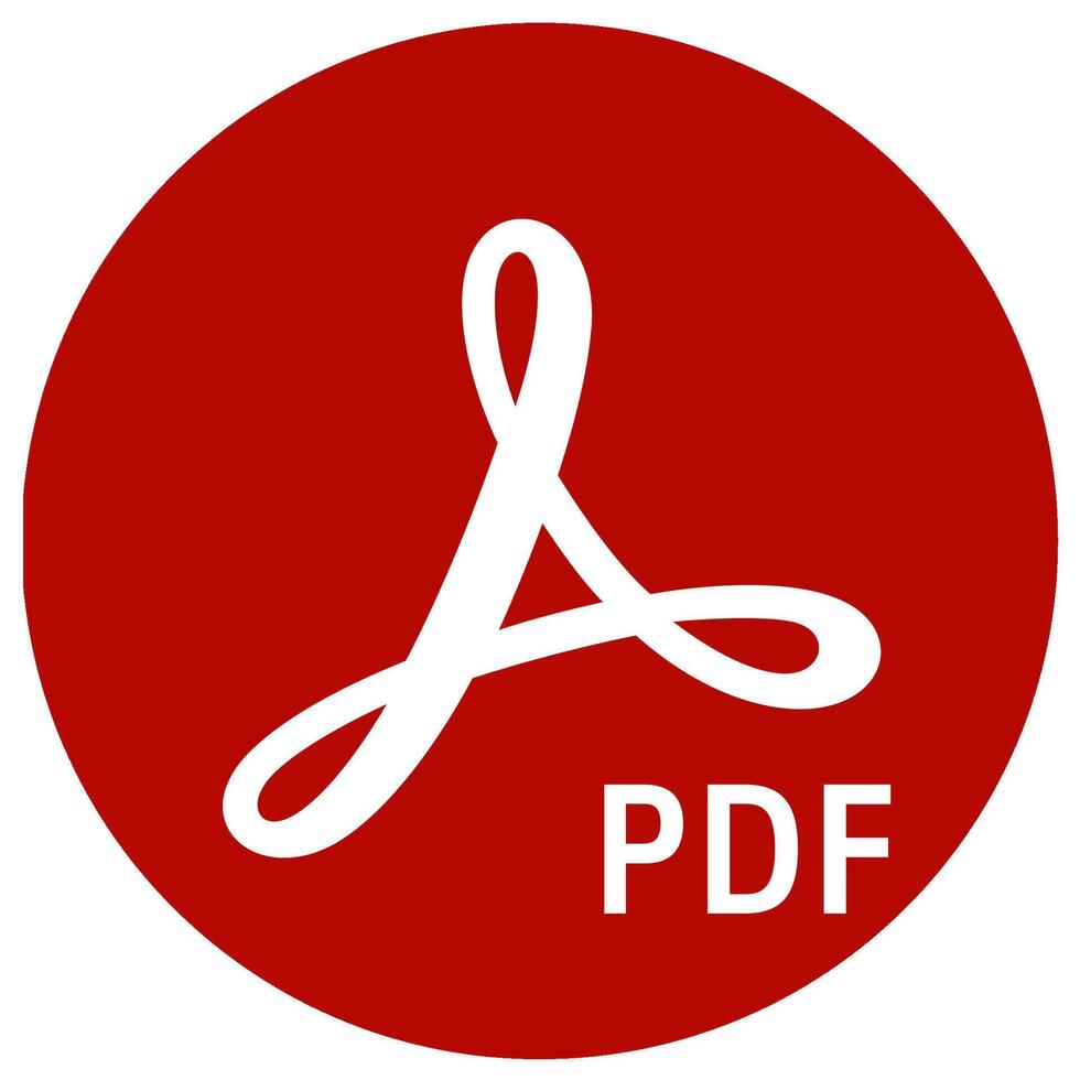 Adobe Acrobat Reader mobile application icon vector