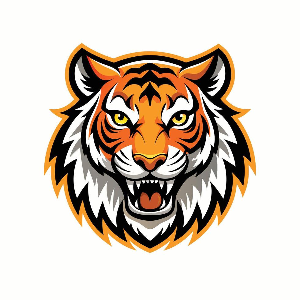 The Majestic Roaring Tiger An Emblem of Raw Power Untamed Ferocity and Unwavering Courage vector