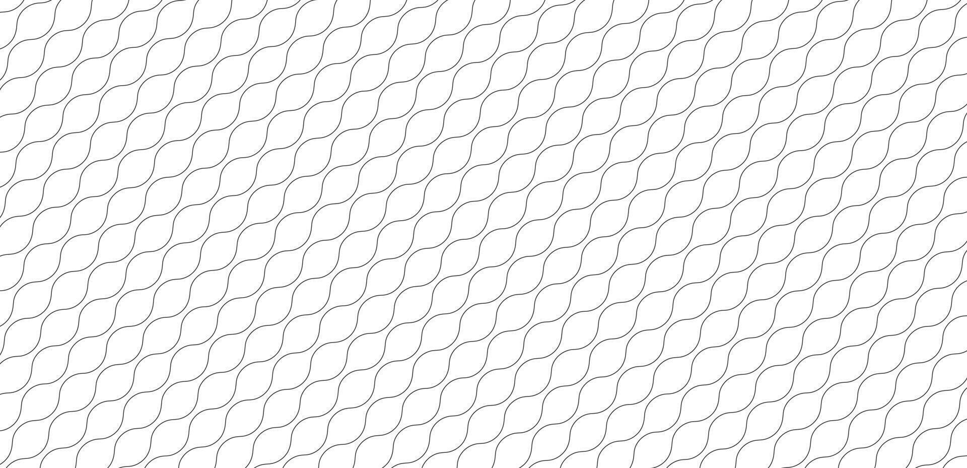 Seamless geometric pattern with wavy lines vector
