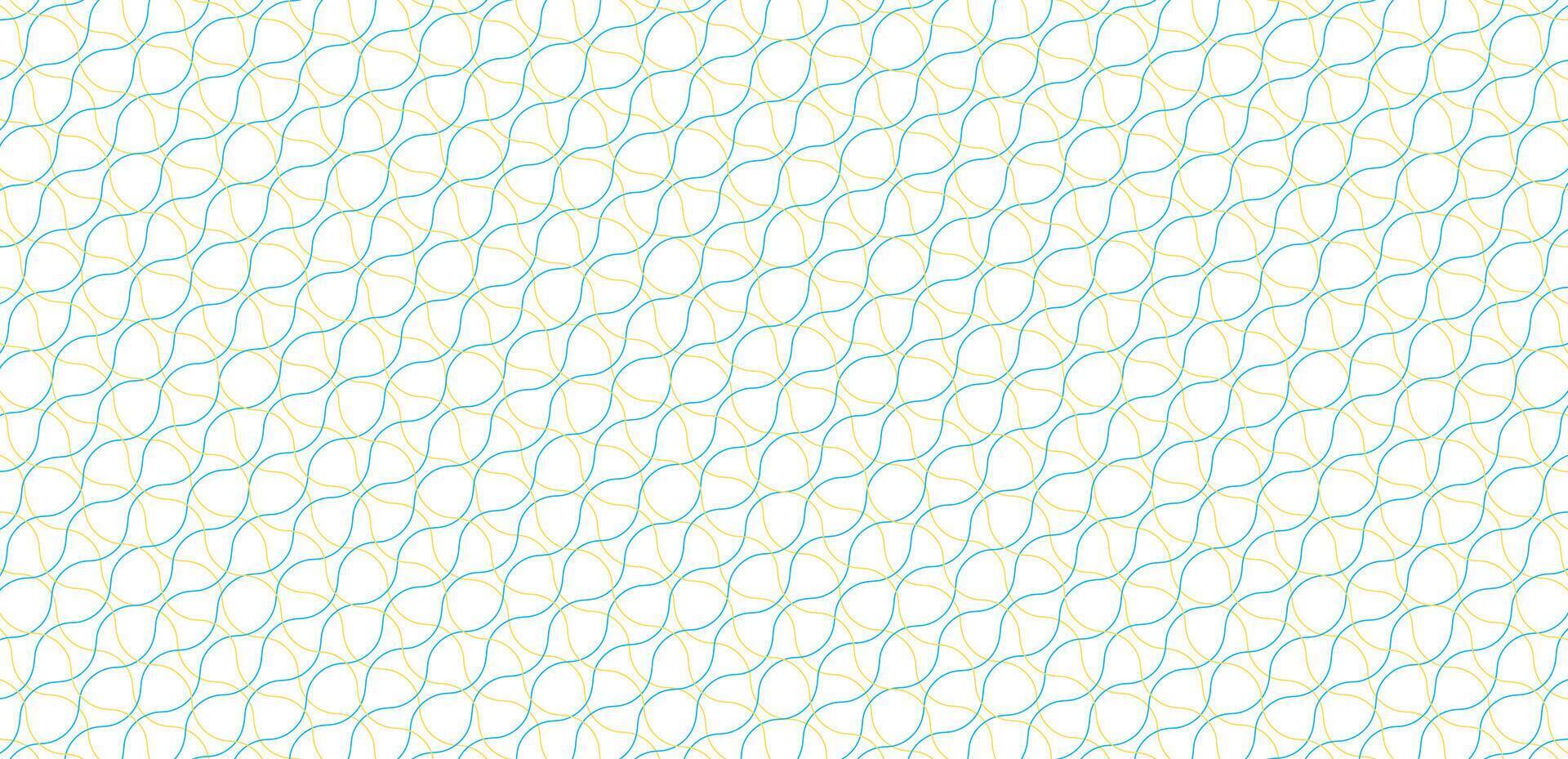 Colorful wave shape seamless pattern with white background. vector