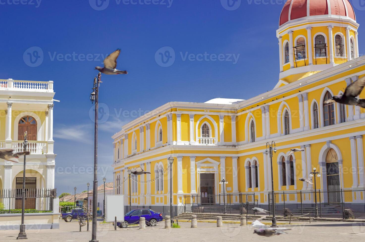 Cathedral of Granada, Nicaragua. Architectural design of a colonial cathedral photo