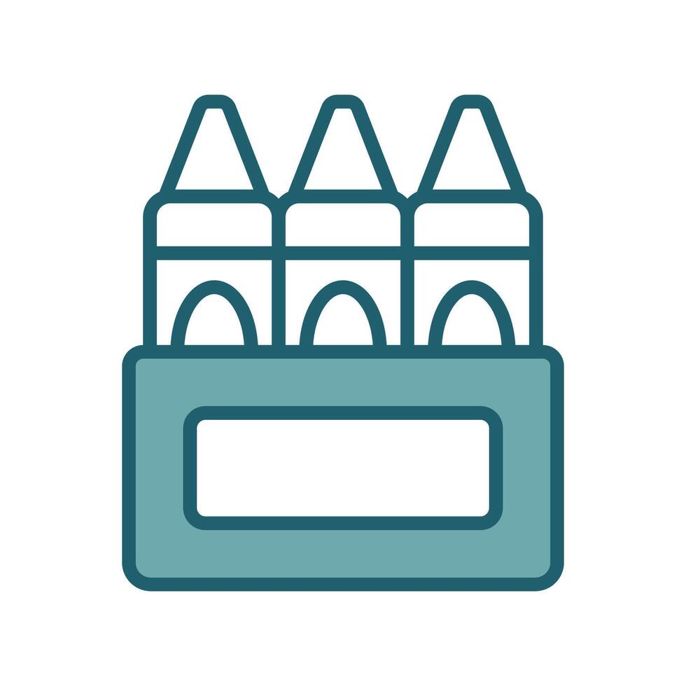 crayon icon design template simple and clean vector