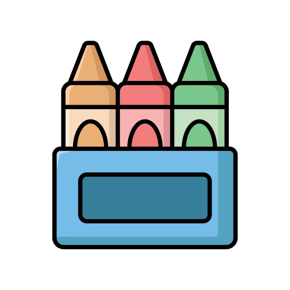 crayon icon design template simple and clean vector