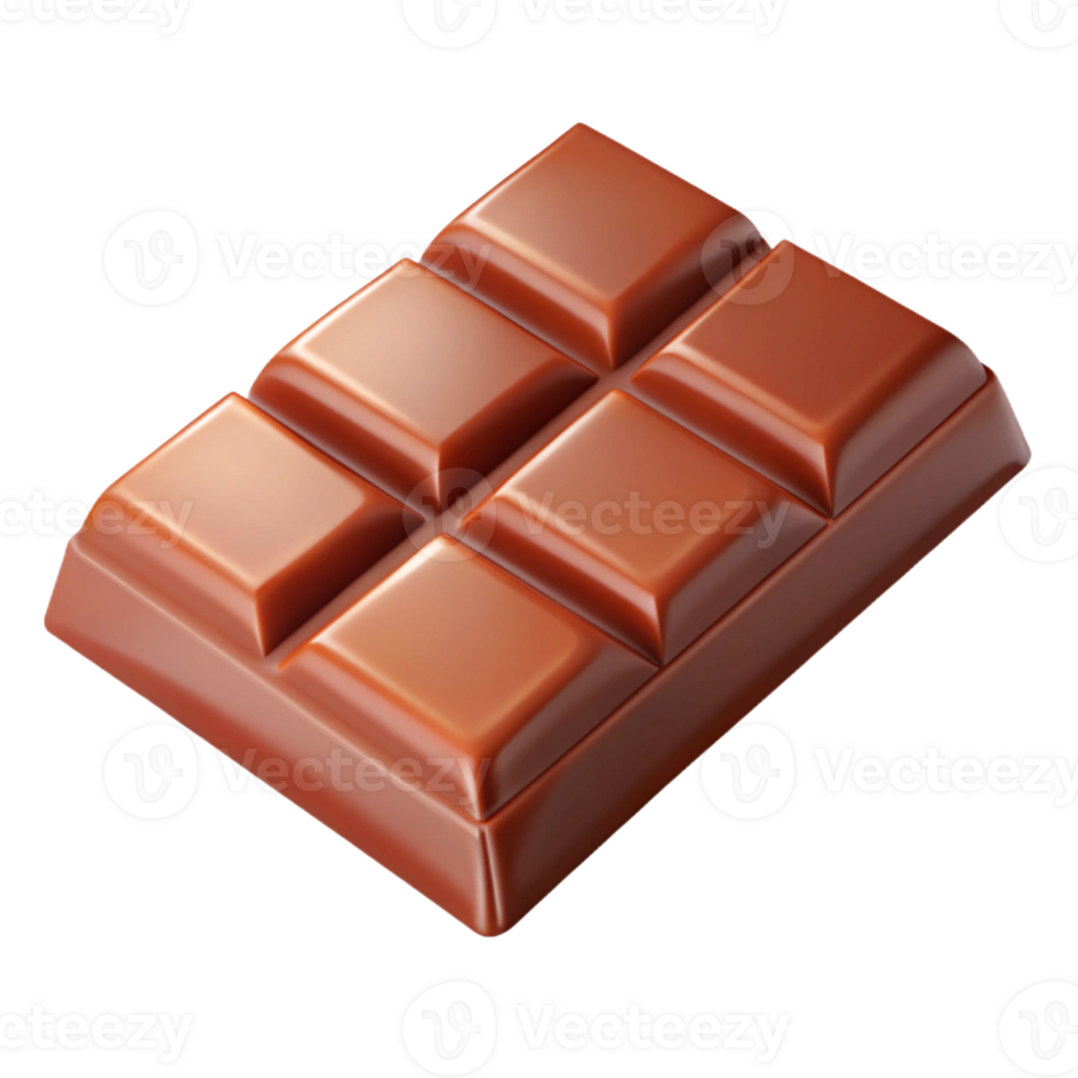 The chocolate bar in 3D element png