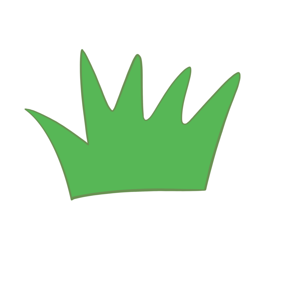 a green grass icon on a transparent background png
