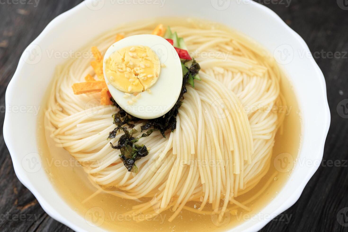 Close Up Cold Buckwheat Noodles photo