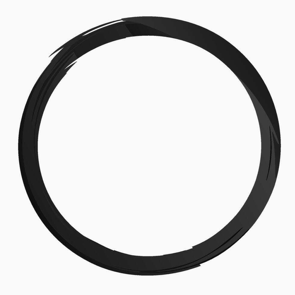 Ring watercolor texture black color vector