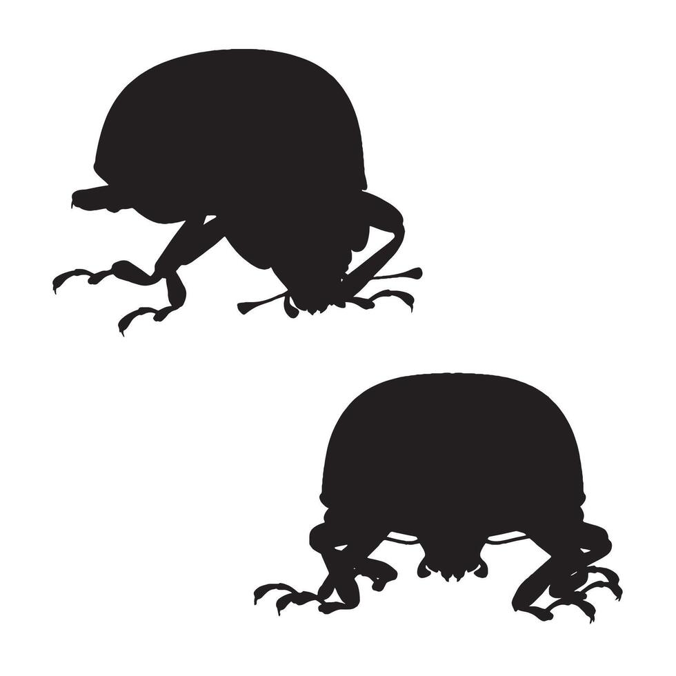 Ladybird Silhouette Illustration vector
