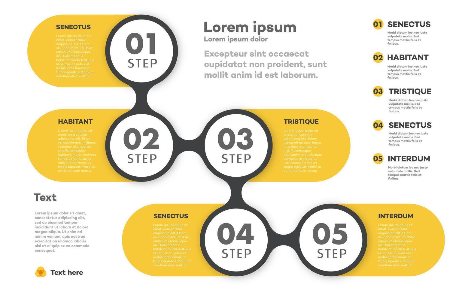 Infographic template timeline process 5 vector