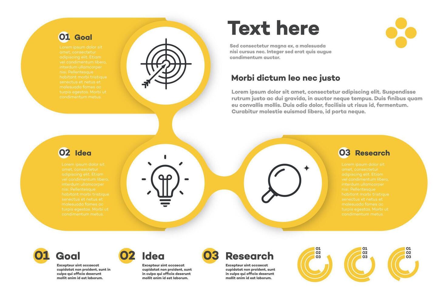 Infographic template timeline process 3 option vector