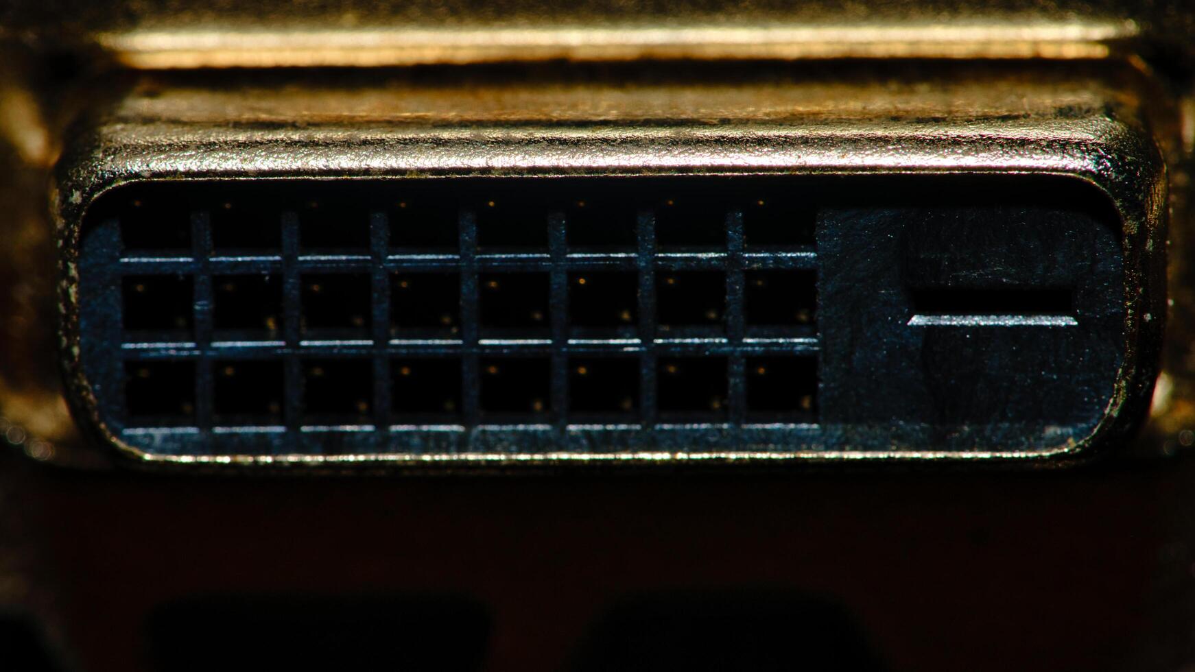 dvi port on gpu photo