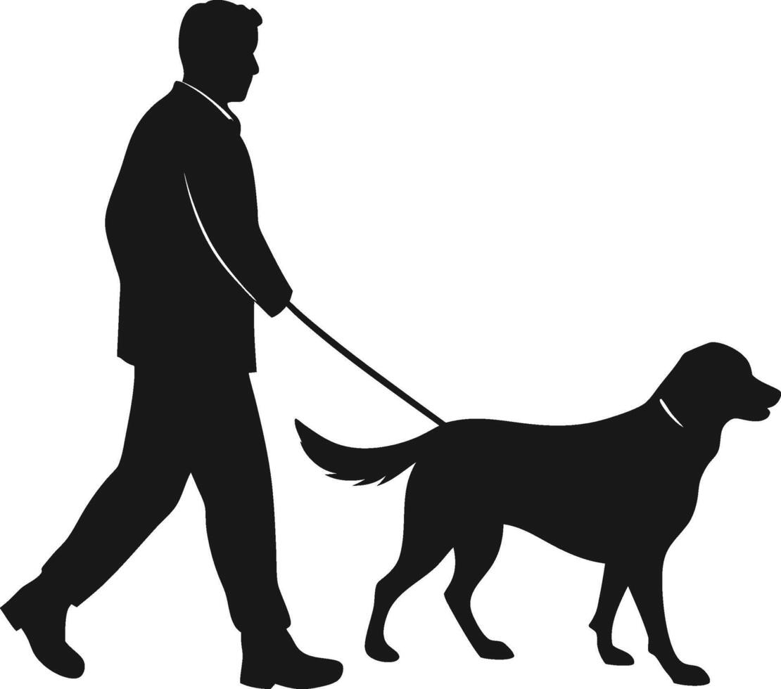 Golden Retriever silhouette design vector