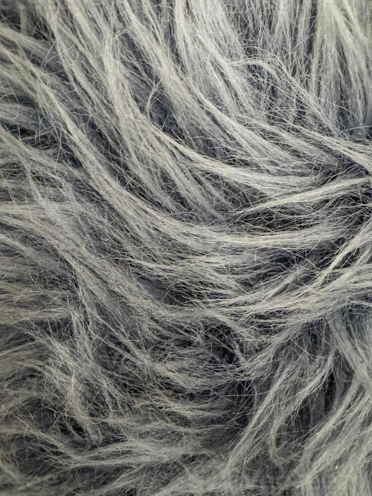 texture part of carpet from grey faux fur . High quality photo