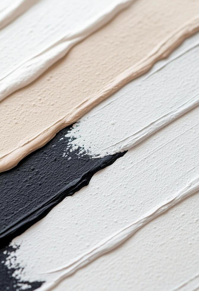 Layers of textured white paint on canvas creating a smooth artistic surface photo