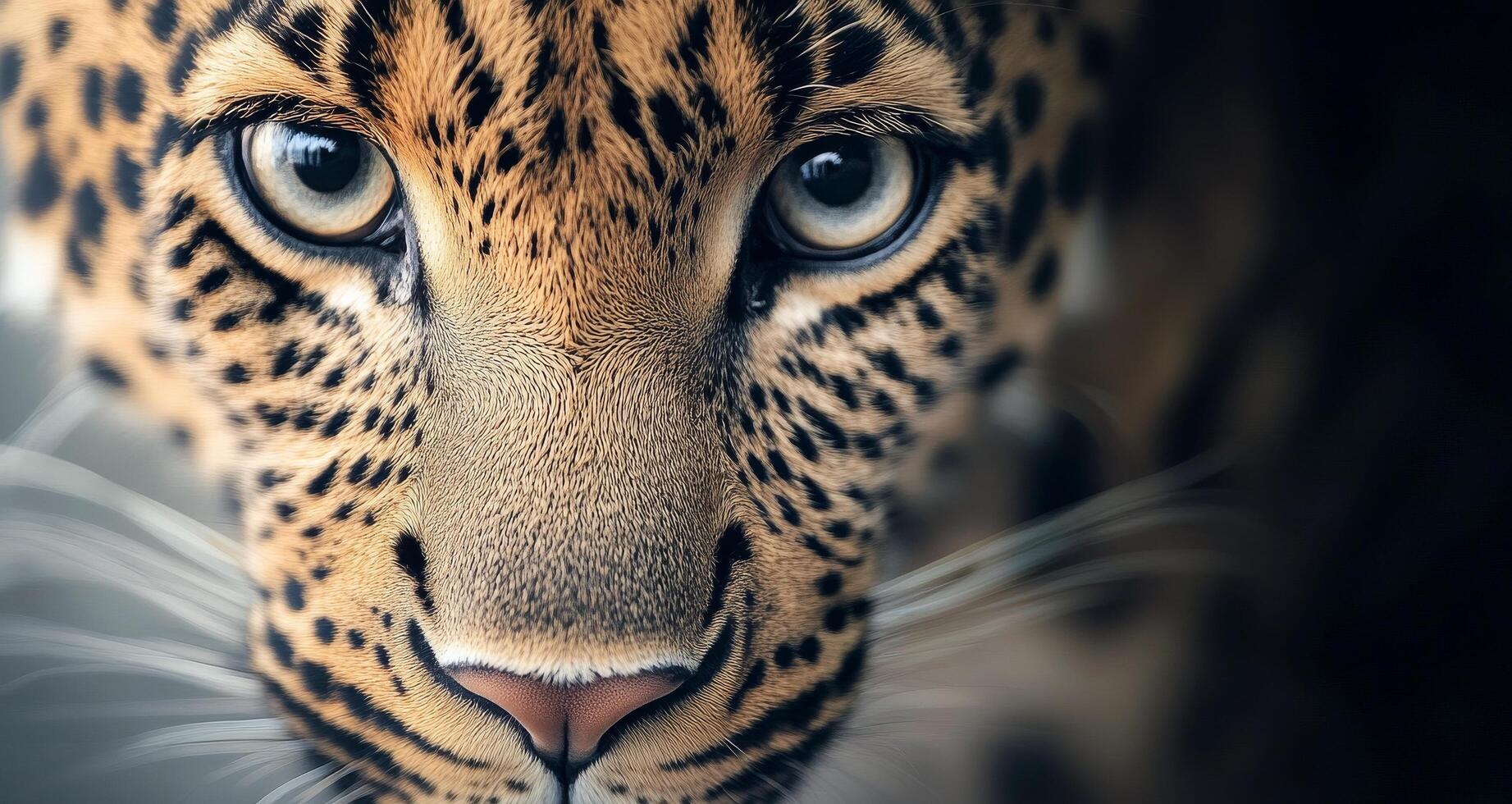Close-up of a leopard in natural habitat with focused gaze during golden hour photo