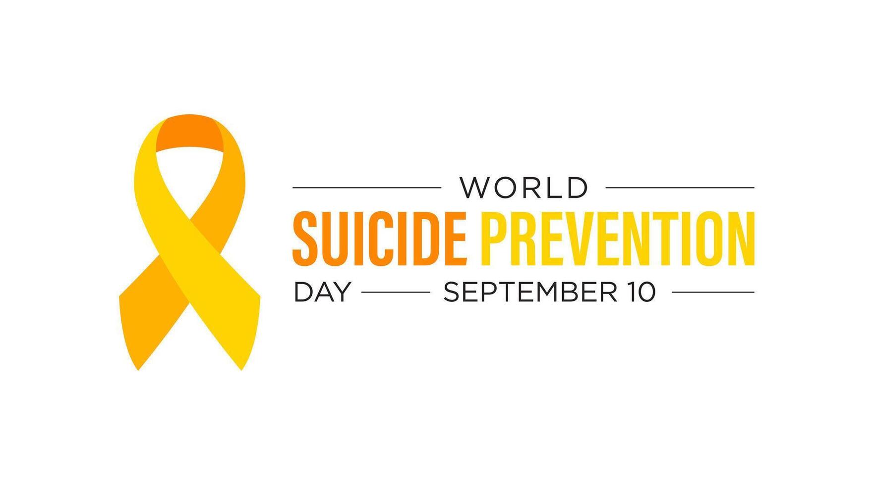 illustration on the theme of World suicide prevention day observed each year on September 10th across the world. 01 vector