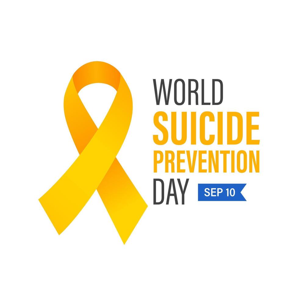 Illustration of world suicide prevention day vector