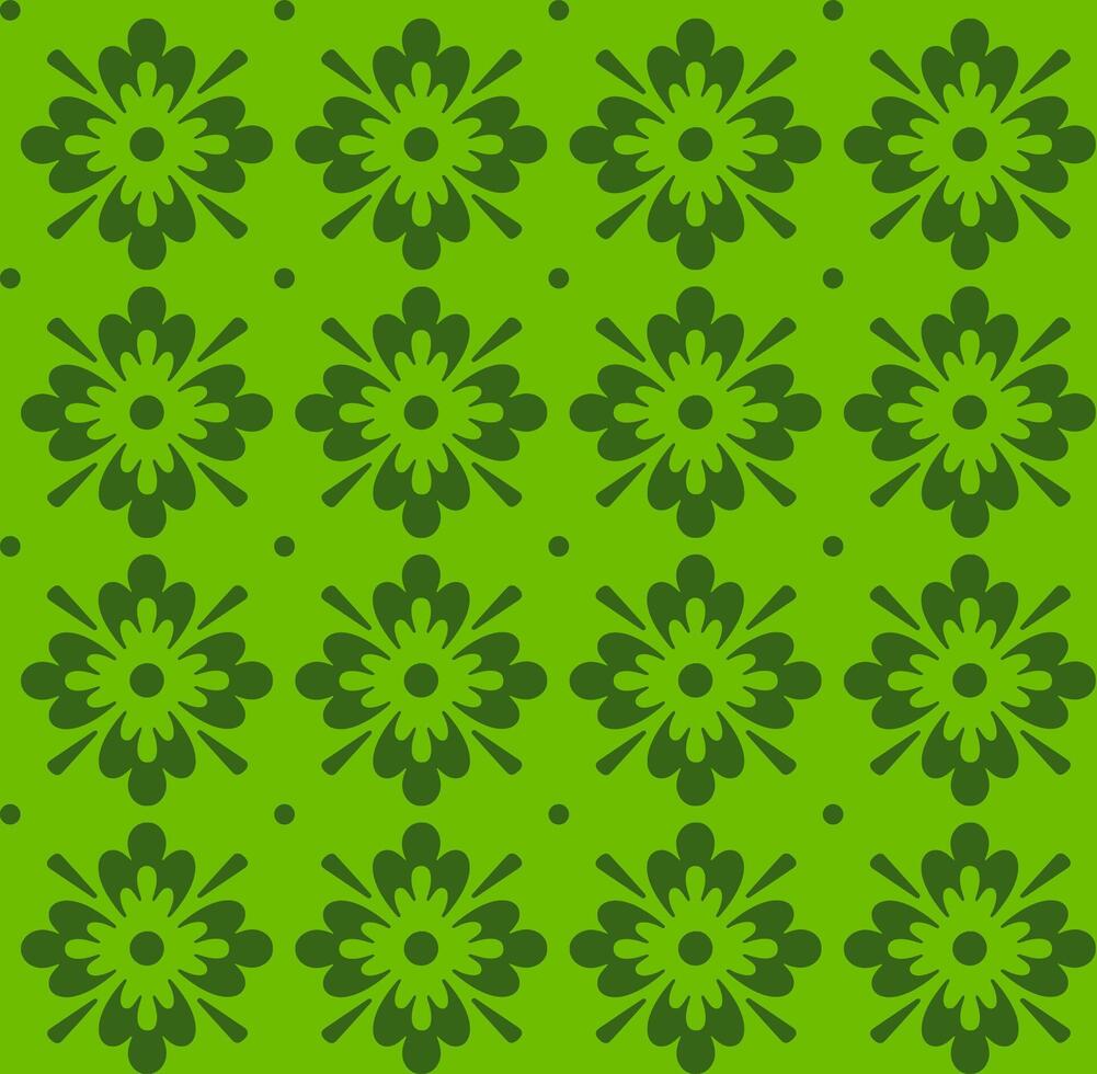 Green floral seamless pattern. Abstract pattern for backgrounds and covers vector