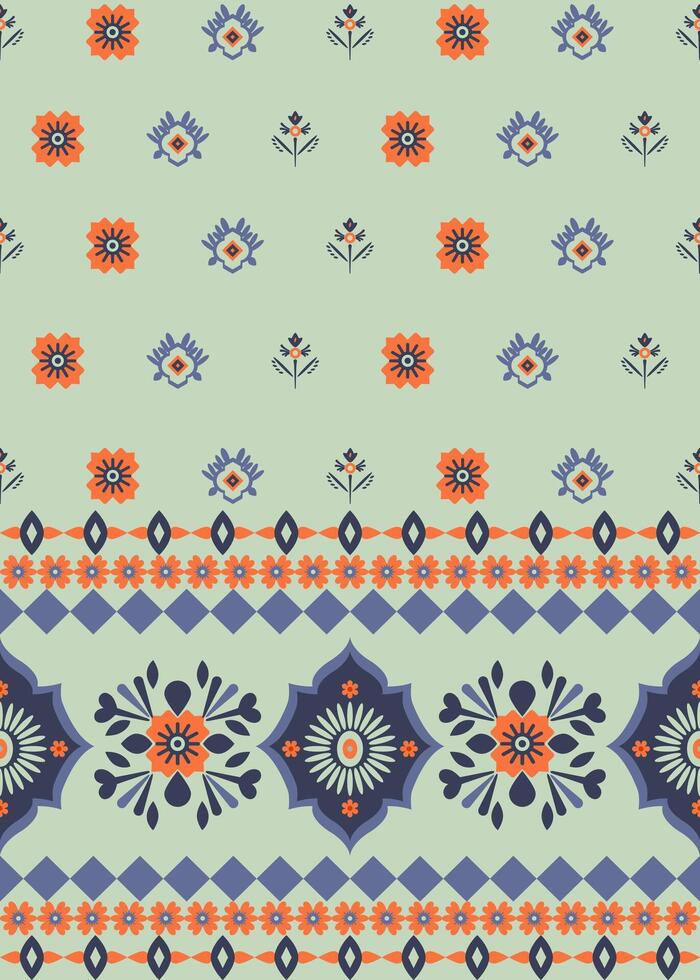 Pattern design featuring traditional Palestinian embroidery motif vector