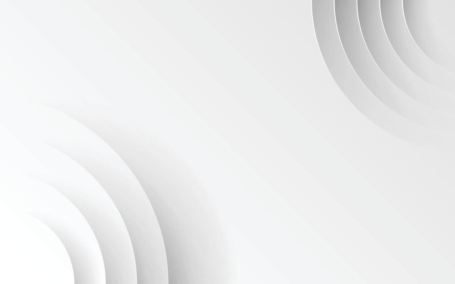 3D White Abstract Circle Background, Graphic Design Element. Futuristic Circular Concept. Illustration vector