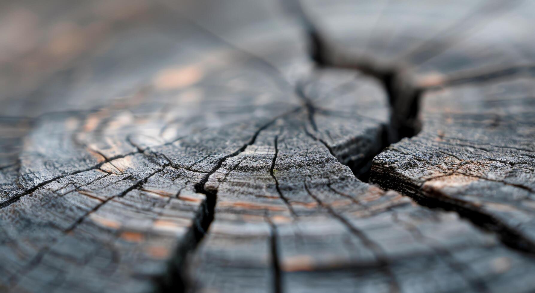 Textured Close-Up Of Weathered Wood With Visible Grain Patterns And Cracks photo