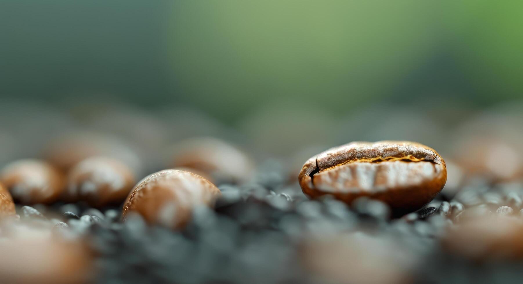 Close-Up View of Coffee Beans on a Surface With Natural Light photo