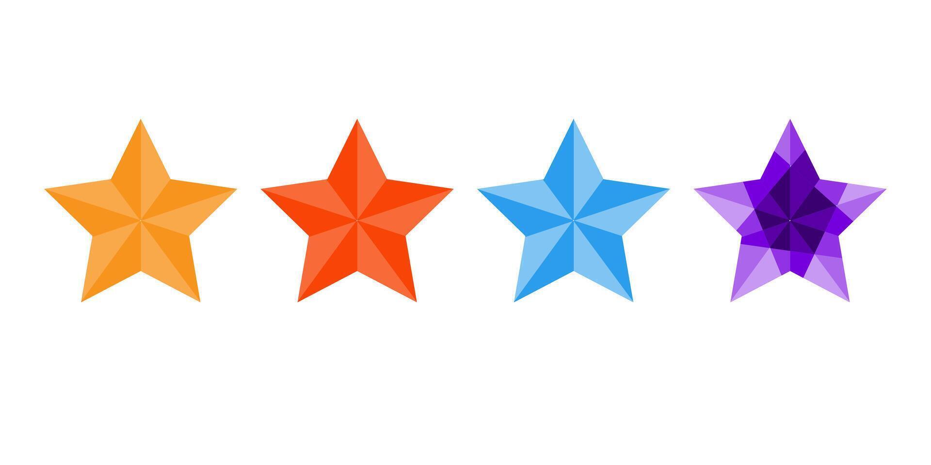 favorite star icon rating symbol reward rating mark icons vector