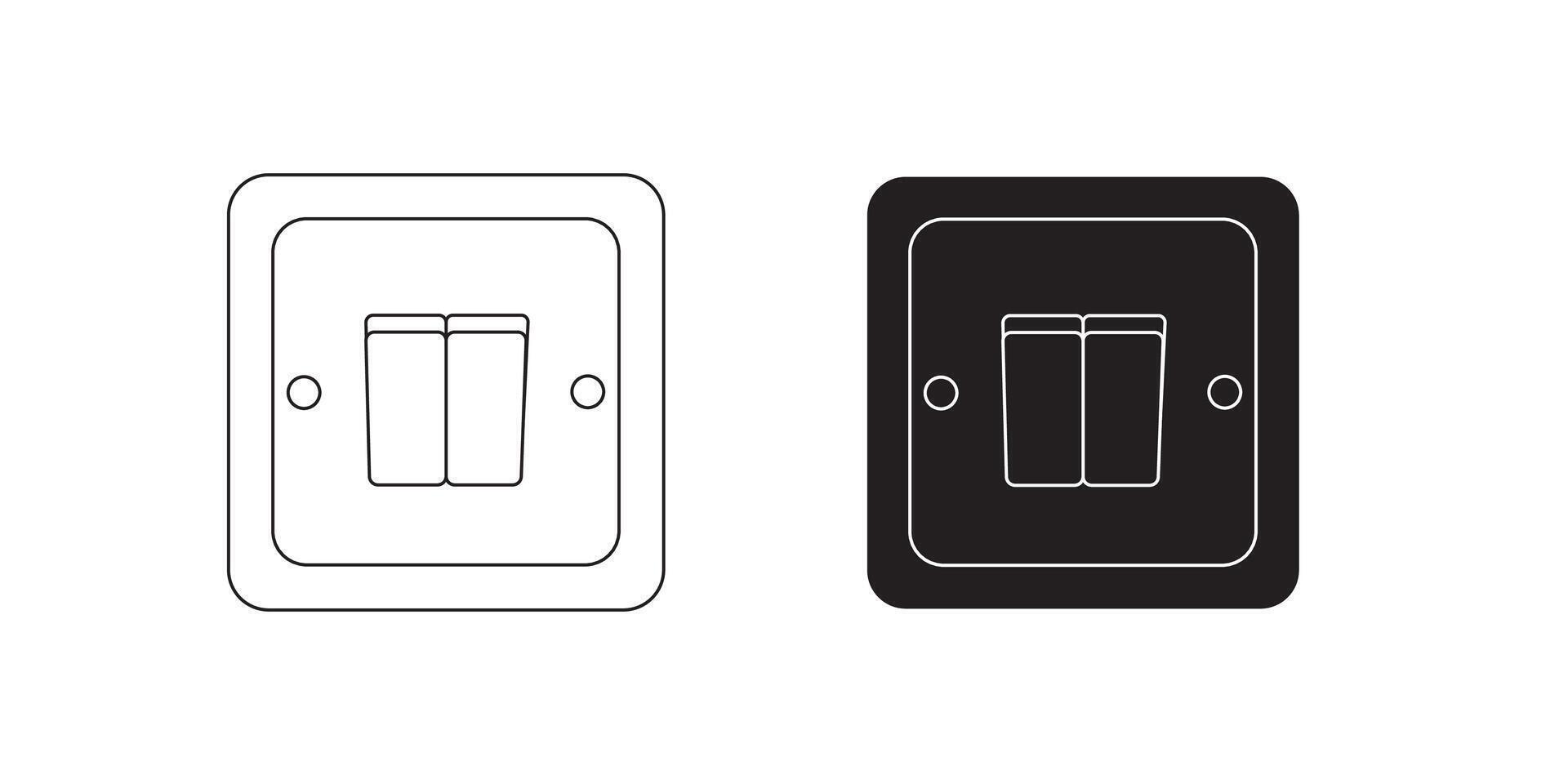 Light switch icon clipart avatar logtotype isolated illustration vector